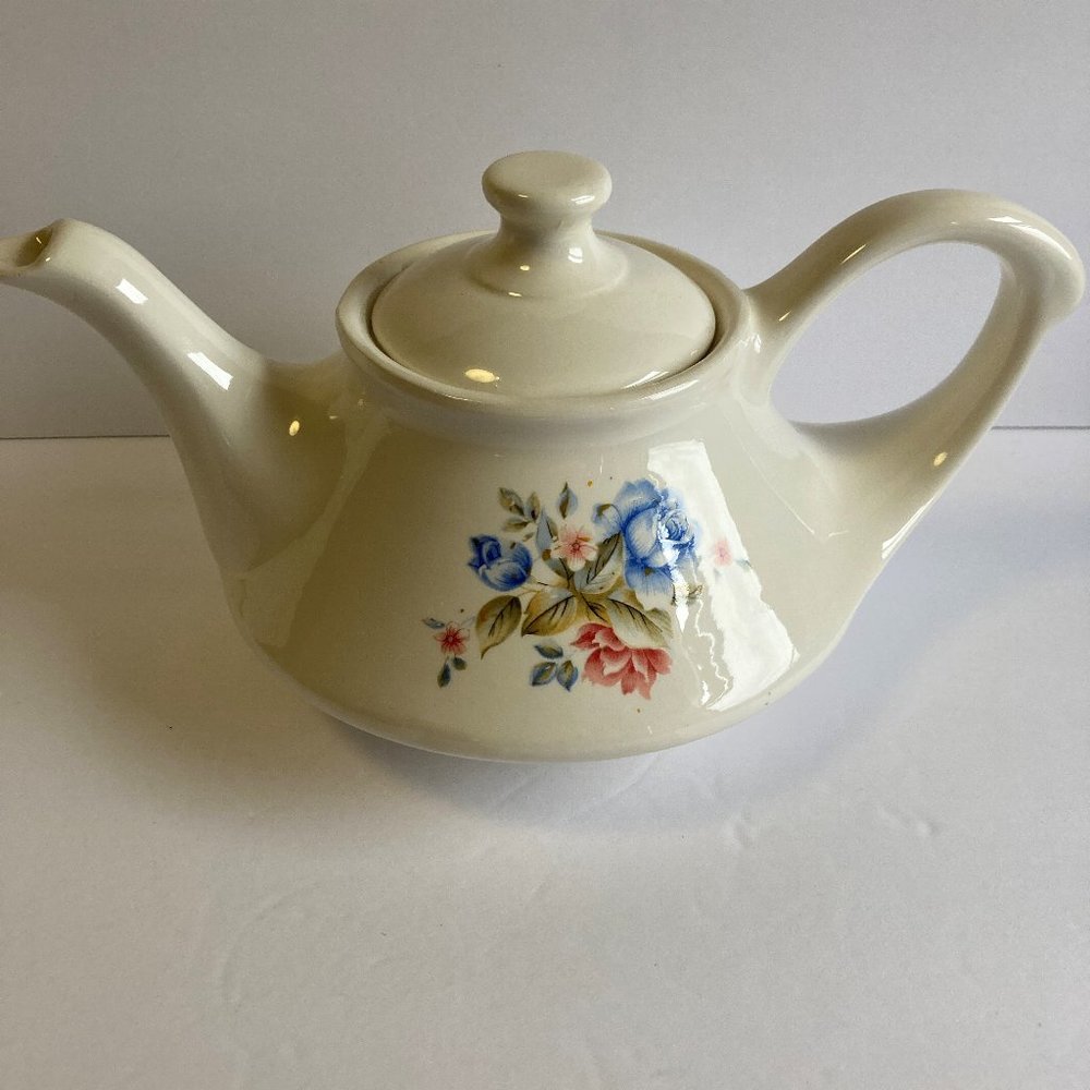 Vintage Multi Flowered Decorative Teapot